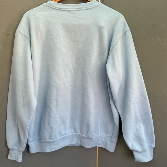 Disney Lilo And Stitch Light Blue Pullover Crewneck Sweater Size XL - Picture 11 of 11